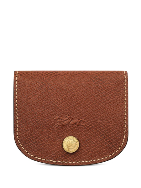  Longchamp épure Embossed Leather Cardholder - Brown 