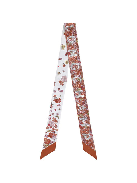  Longchamp Frise Fleurie Scarf - Red 