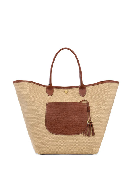  Longchamp L Le Pliage Collection Basket Tote Bag - Neutrals 