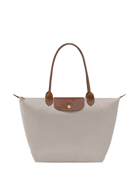 Longchamp L Le Pliage Top-handle Pebble Tote Bag - Neutrals 