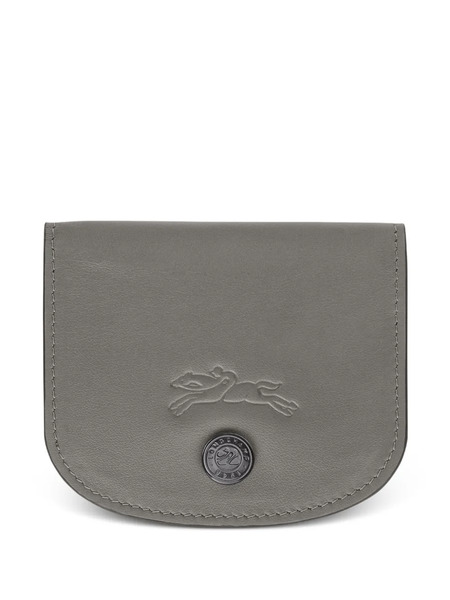  Longchamp Le Pliage Leather Cardholder - Grey 