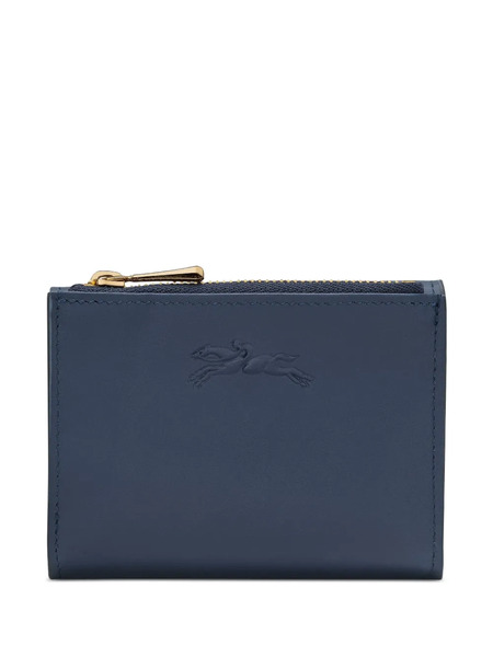  Longchamp Logo-embossed Compact Wallet - Blue 