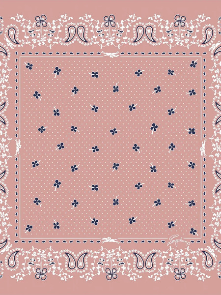  Longchamp Paisley-print Scarf - Pink 