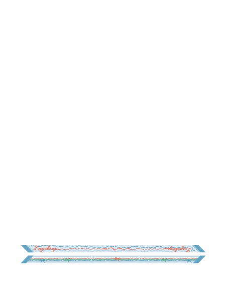  Longchamp Rubans Scarf - Blue 