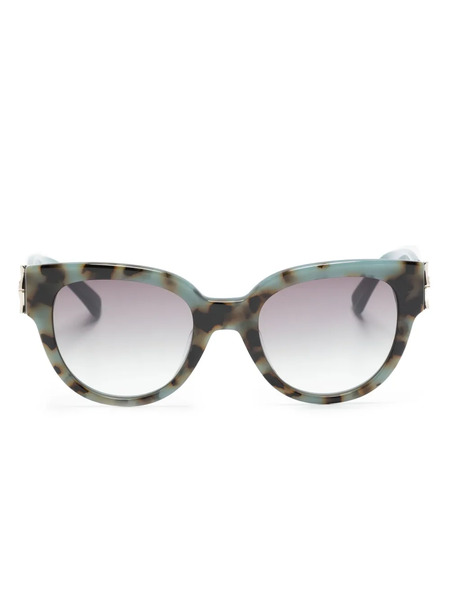 Longchamp Tortoiseshell-effect Cat-eye Sunglasses - Blue 
