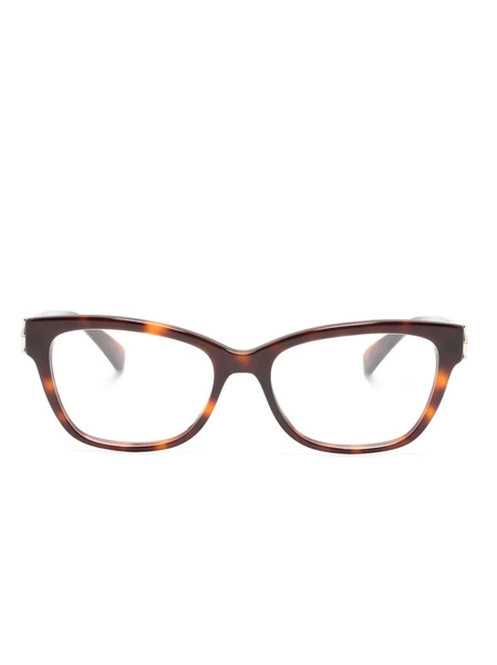  Longchamp Tortoiseshell-effect Square-frame Glasses - Brown 
