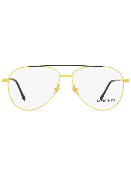  Longines Lg5003-h Pilot-frame Optical Glasses - Gold 