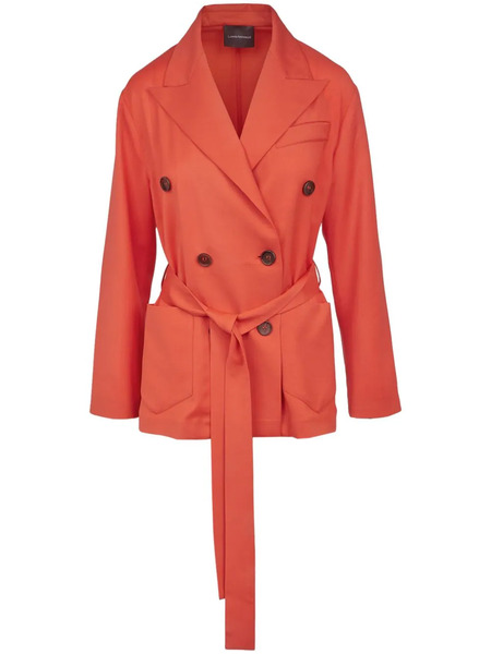  Lorena Antoniazzi Double-breasted Wool Blazer - Red 