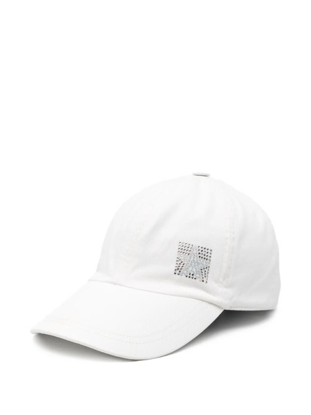  Lorena Antoniazzi Embellished Cap - White 