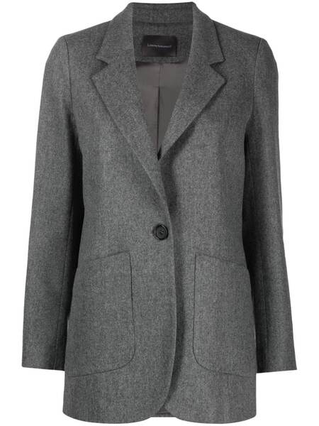  Lorena Antoniazzi Mélange-effect Single-breasted Blazer - Grey 