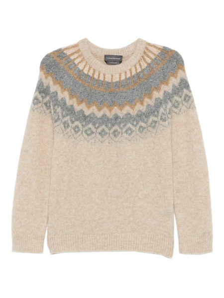  Lorena Antoniazzi Patterned Crew-neck Sweater - Neutrals 