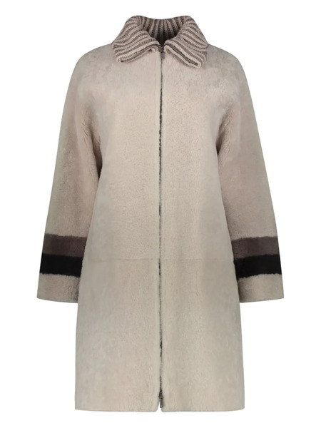  Lorena Antoniazzi Shearling Coat - Neutrals 