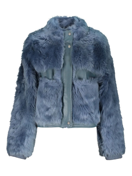  Lorena Antoniazzi Shearling Jacket - Blue 