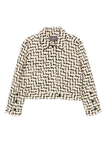  Lorena Antoniazzi Tweed Cropped Jacket - Neutrals 