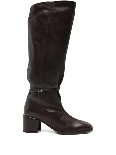 Lorena Paggi Buckle-fastening Leather Boots - Brown 
