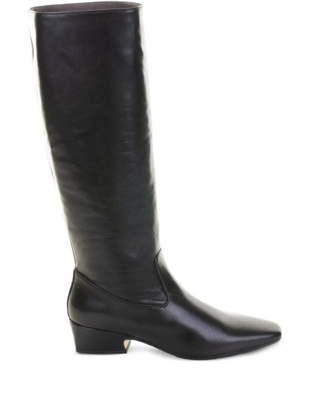  Lorena Paggi Square Toe Boots - Black 