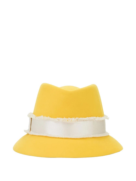  Loro Piana Felt Fedora Hat - Yellow 