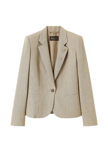  Loro Piana Lindy Single-button Blazer - Neutrals 