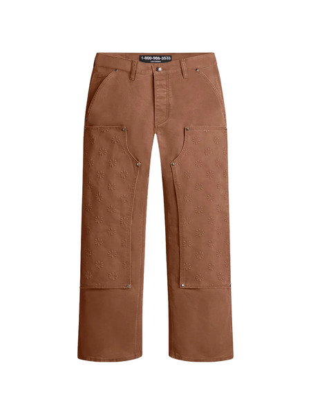  Lostshdws Detached Double Knee Trousers - Brown 