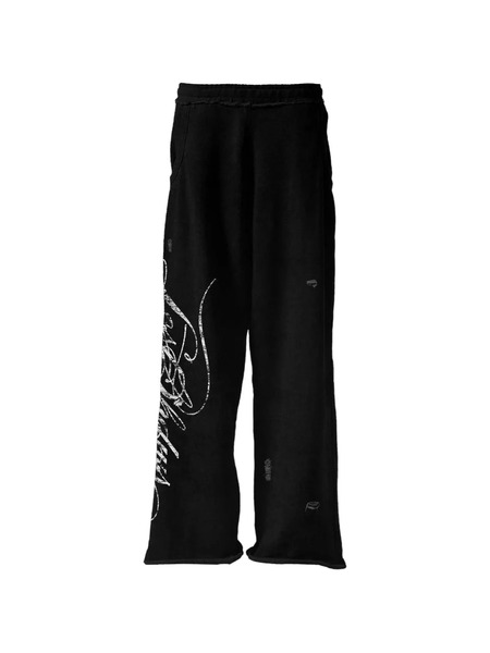  Lostshdws Distressed Track Pants - Black 