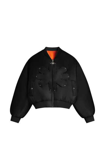  Lostshdws Logo-detail Reversible Bomber Jacket - Black 