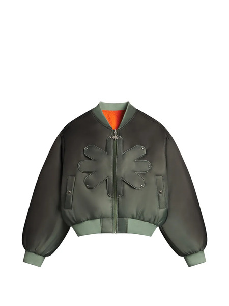  Lostshdws Logo-detail Reversible Bomber Jacket - Green 