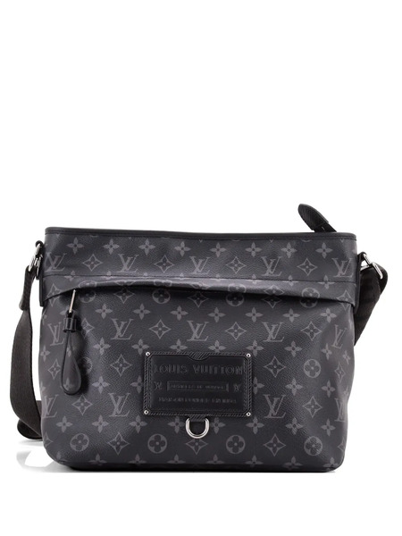  Louis Vuitton Pre-owned Besace Zippee Messenger Bag Monogram Eclipse Canvas Mm Crossbody Bag - Black 