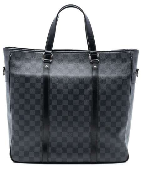  Louis Vuitton Pre-owned 2010 Damier Graphite Tadao Pm Shoulder Bag - Black 