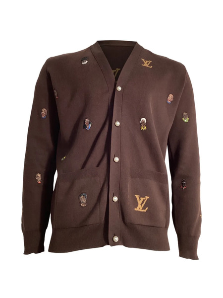  Louis Vuitton Pre-owned Embroidered Cardigan - Brown 