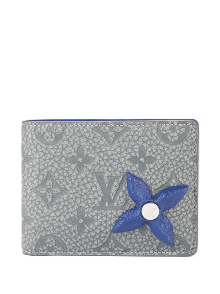  Louis Vuitton Pre-owned Flower-embellishment Wallet - Grey 