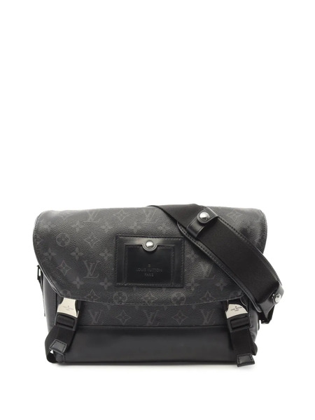  Louis Vuitton Pre-owned 2017 Monogram Eclipse Voyager Pm Crossbody Bag - Black 