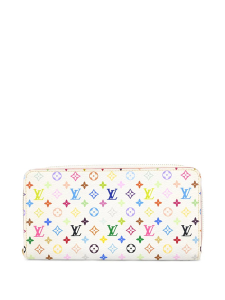  Louis Vuitton Pre-owned Monogram Patterned Leather Wallet - White 
