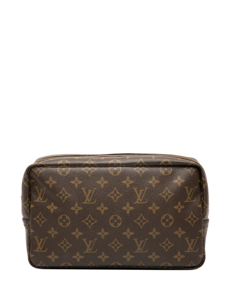  Louis Vuitton Pre-owned 1987 Monogram Trousse Toilette 28 Clutch Bag - Brown 