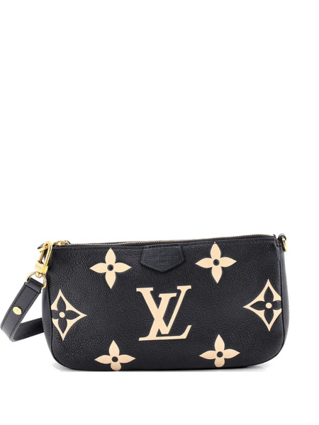  Louis Vuitton Pre-owned Multi Pochette Accessoires Bicolor Monogram Empreinte Giant Crossbody Bag - Black 