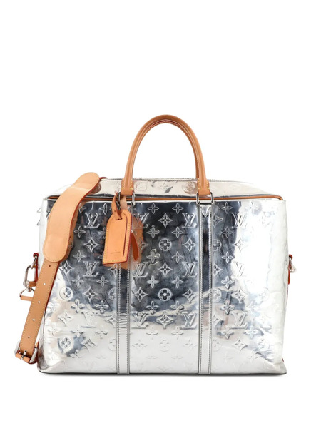  Louis Vuitton Pre-owned Neo Porte Documents Voyage Monogram Mirror Coated Canvas Business Bag - Silver 