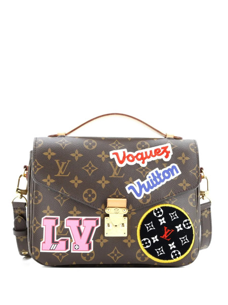  Louis Vuitton Pre-owned Pochette Metis Limited Edition Patches Monogram Canvas Crossbody Bag - Brown 