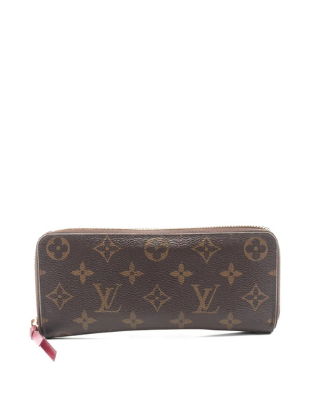  Louis Vuitton Pre-owned 2019 Portefeuil Clemence Monogram Canvas Zip Wallet - Brown 