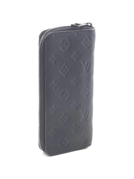  Louis Vuitton Pre-owned 2021s Monogram Leather Zip-closure Wallet - Black 