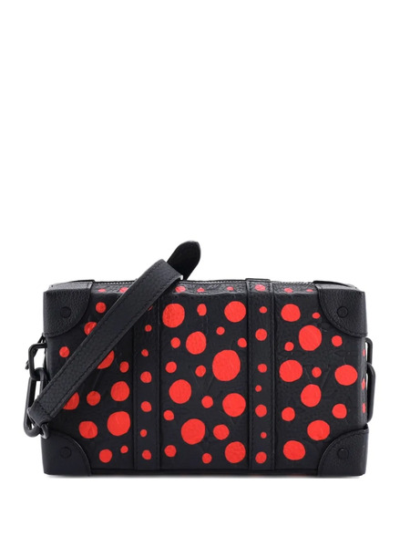  Louis Vuitton Pre-owned Soft Trunk Wearable Wallet Yayoi Kusama Infinity Dots Monogram Taurillon Leather Crossbody Bag - Black 