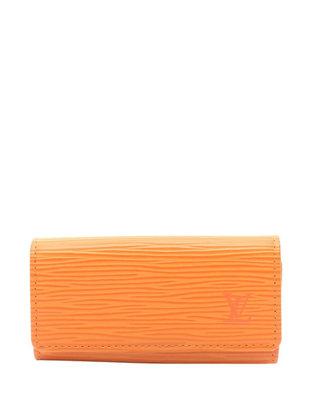  Louis Vuitton Pre-owned 2004 Textured Leather Key Case - Orange 