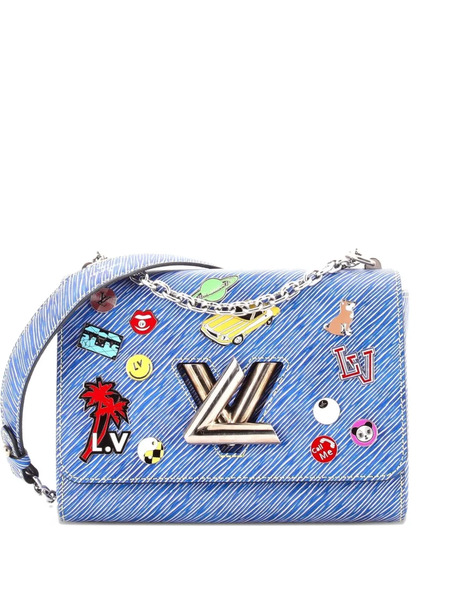  Louis Vuitton Pre-owned Twist Handbag Limited Edition Pin Embellished Epi Leather Mm Shoulder Bag - Blue 