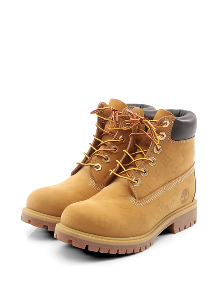  Louis Vuitton Pre-owned X Timberland 20224 6-inch Embossed Leather Boots - Neutrals 