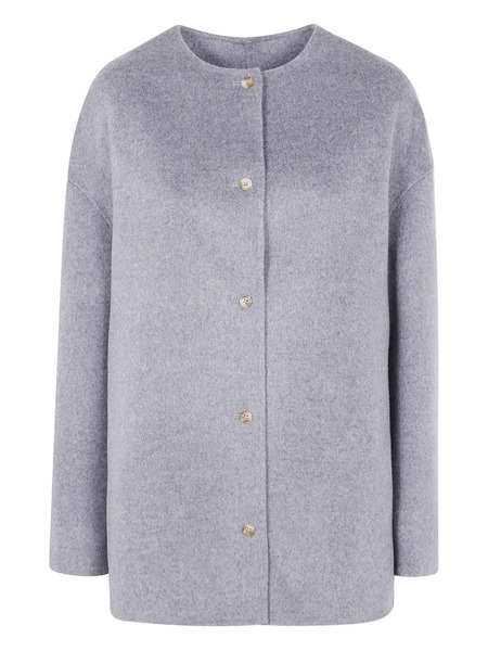  Loulou De Saison Button-front Wool Coat - Grey 