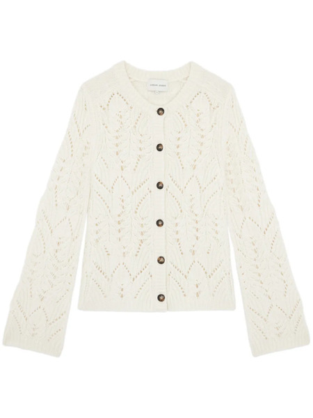  Loulou De Saison Buttoned Long-sleeve Cardigan - Neutrals 