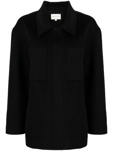  Loulou De Saison Cashmere Buttoned Jacket - Black 