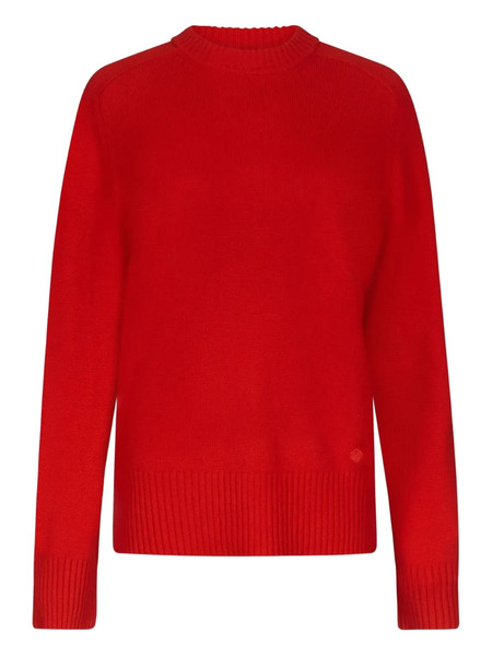  Loulou De Saison Drop Shoulder Ribbed Sweater - Red 