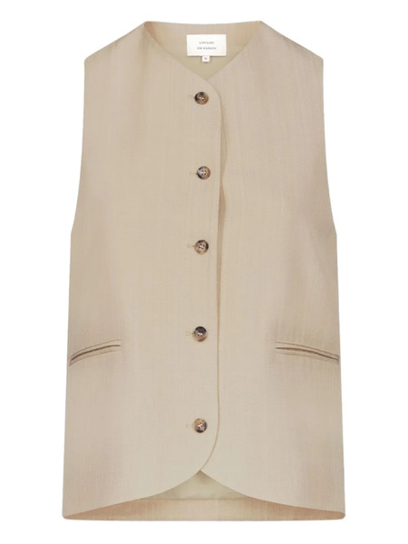  Loulou De Saison Paco Buttoned Waistcoat - Neutrals 