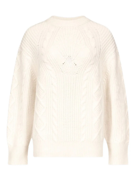  Loulou De Saison Silva Cable Knit Sweater - Neutrals 