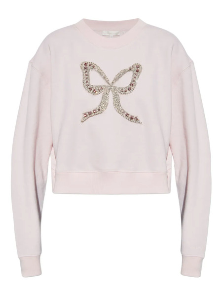  Loveshackfancy Bow-embellished Sweatshirt - Pink 
