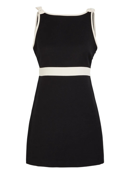  Loveshackfancy Catrice Bow-appliqué Mini Dress - Black 